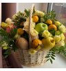 Подарок «Цветочно-фруктовая корзина» 1